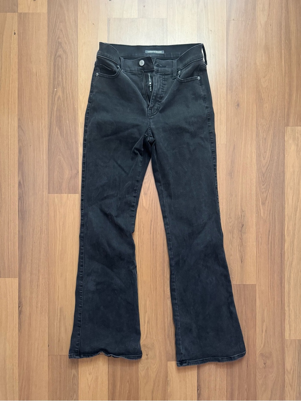 Lucky brand Black Mid-Rise Flare Jeans